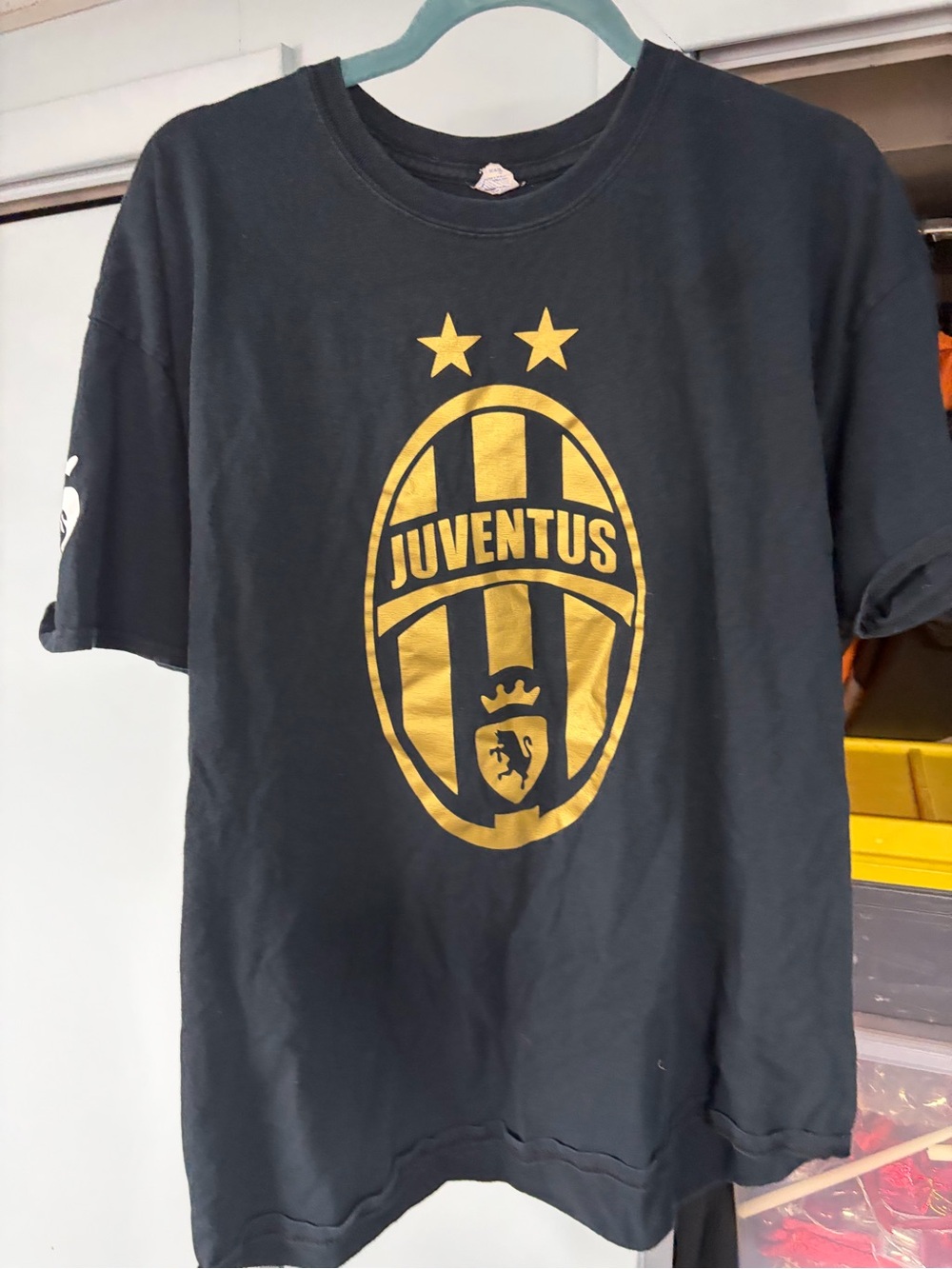 JUVENTUS gold championship premier league soccer FOOTBALL shirt size XL